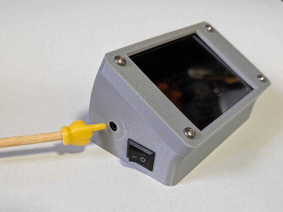 Speaker opening for the piezo buzzer