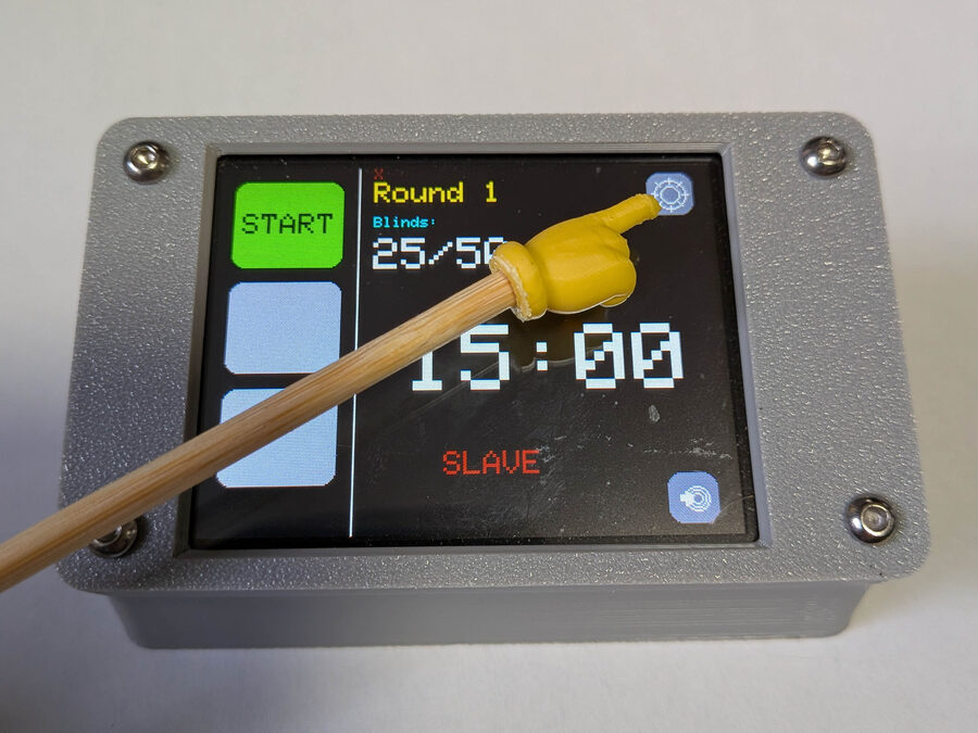 Slave config screen